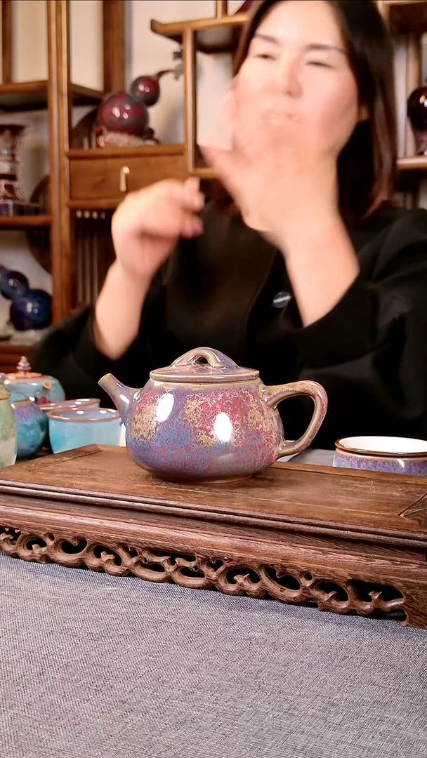 石瓢壶 土魂钧瓷