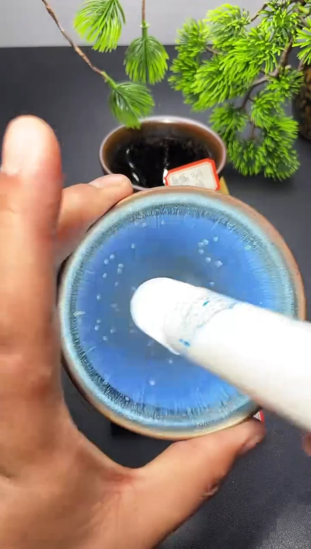 茶盏91（微瑕）叶紫建盏