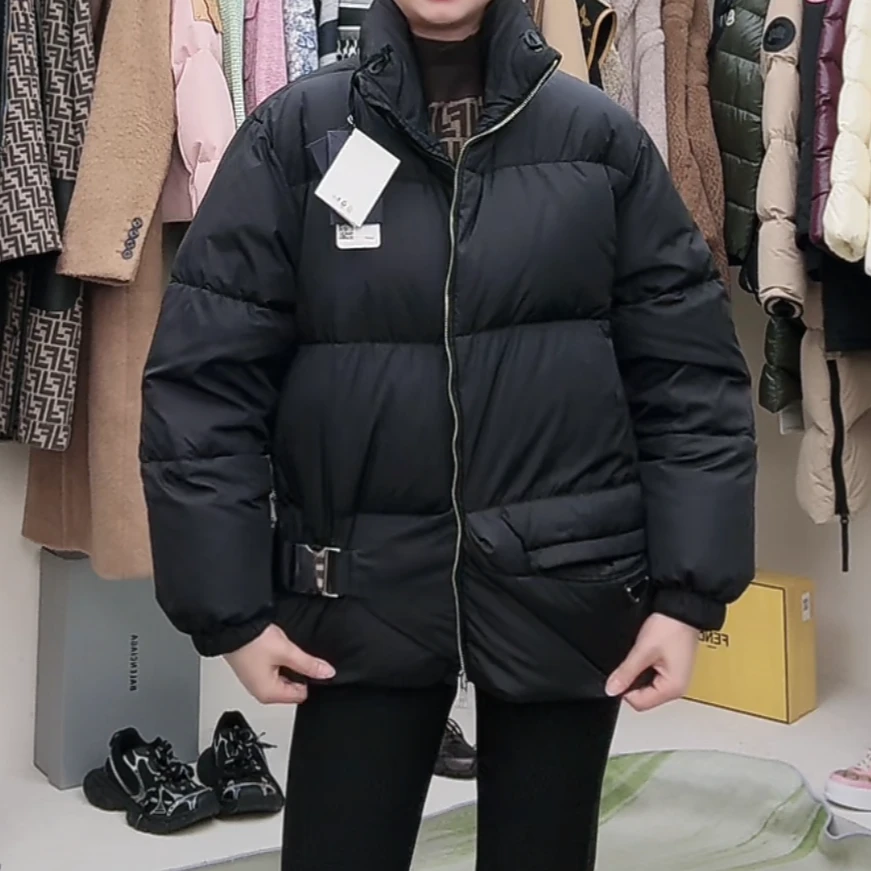 全新未使用 Prada/普拉达 连帽拉链羽绒服/40