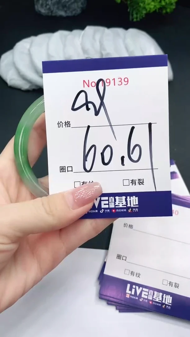 未镶嵌手镯翡翠19139