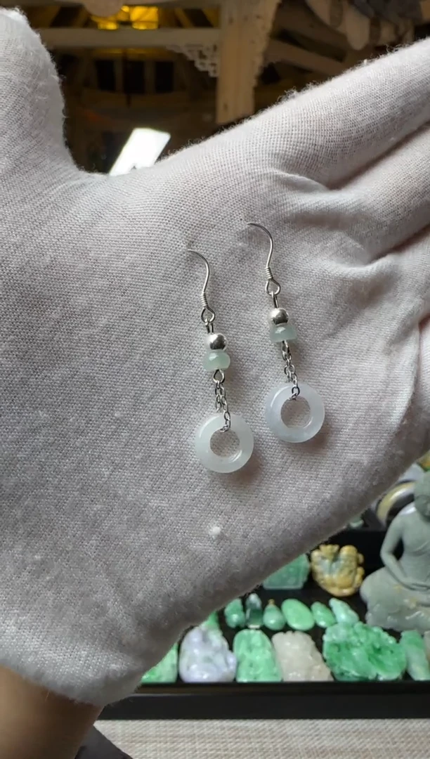 【闪购商品】翡翠耳饰未镶嵌耳饰