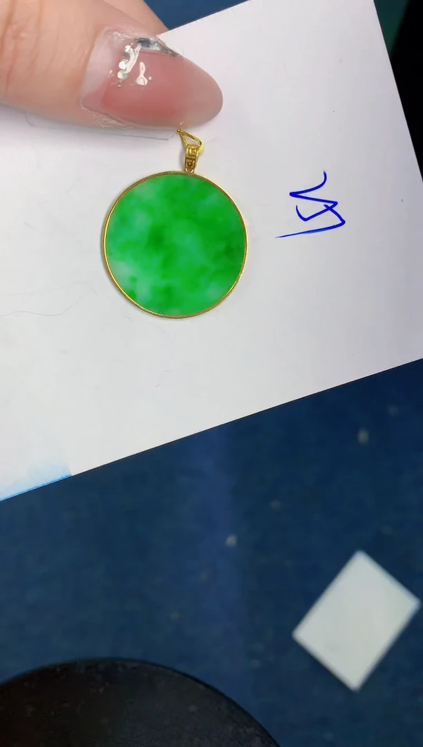 【闪购商品】翡翠颈饰18K金镶嵌000000000