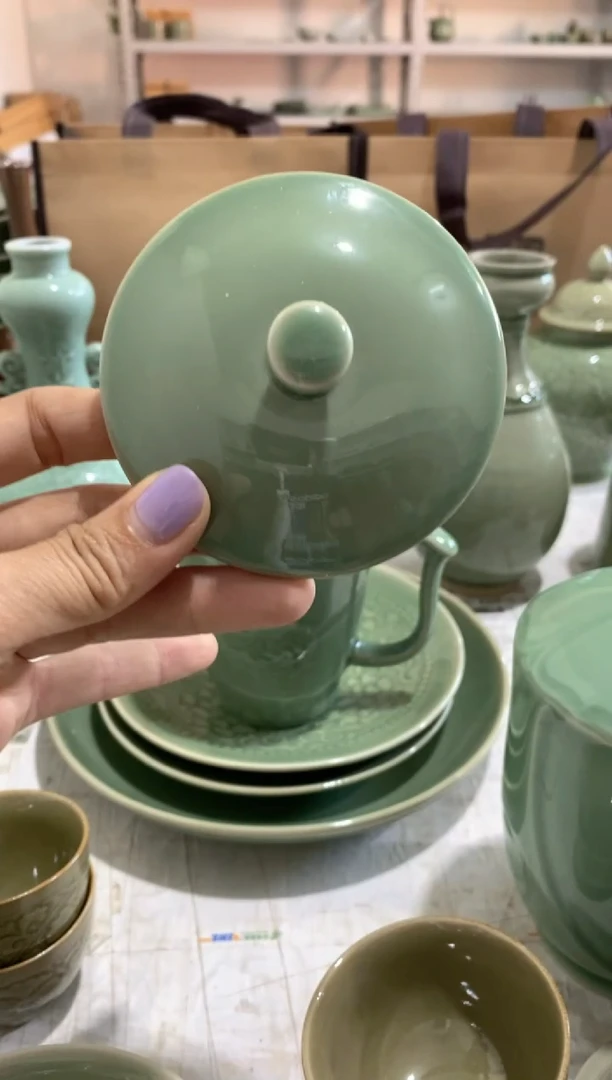 瓷片办公杯素面盖子 1个 盖子 盖子