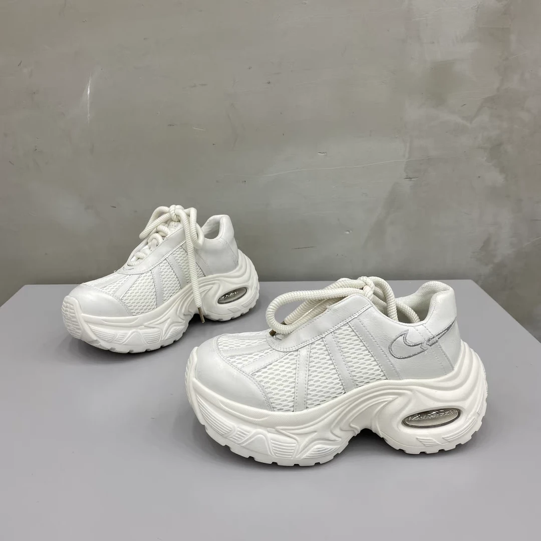 【十六号】爆款欧货网面气垫老爹鞋2025秋季松糕厚底运动鞋537-20