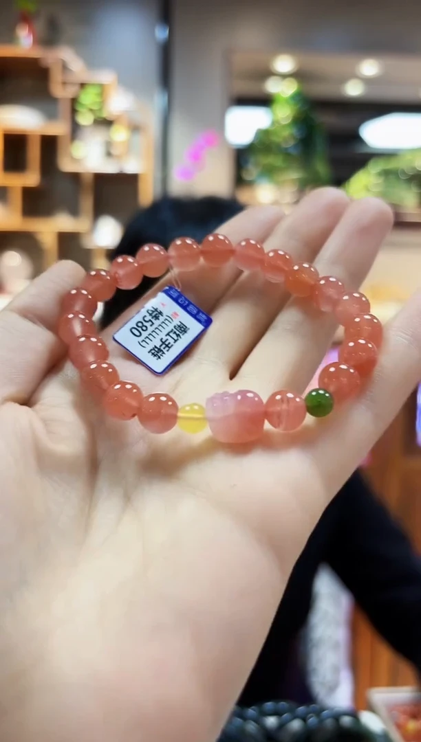 【闪购商品】南红玛瑙手链未镶嵌手链8.5