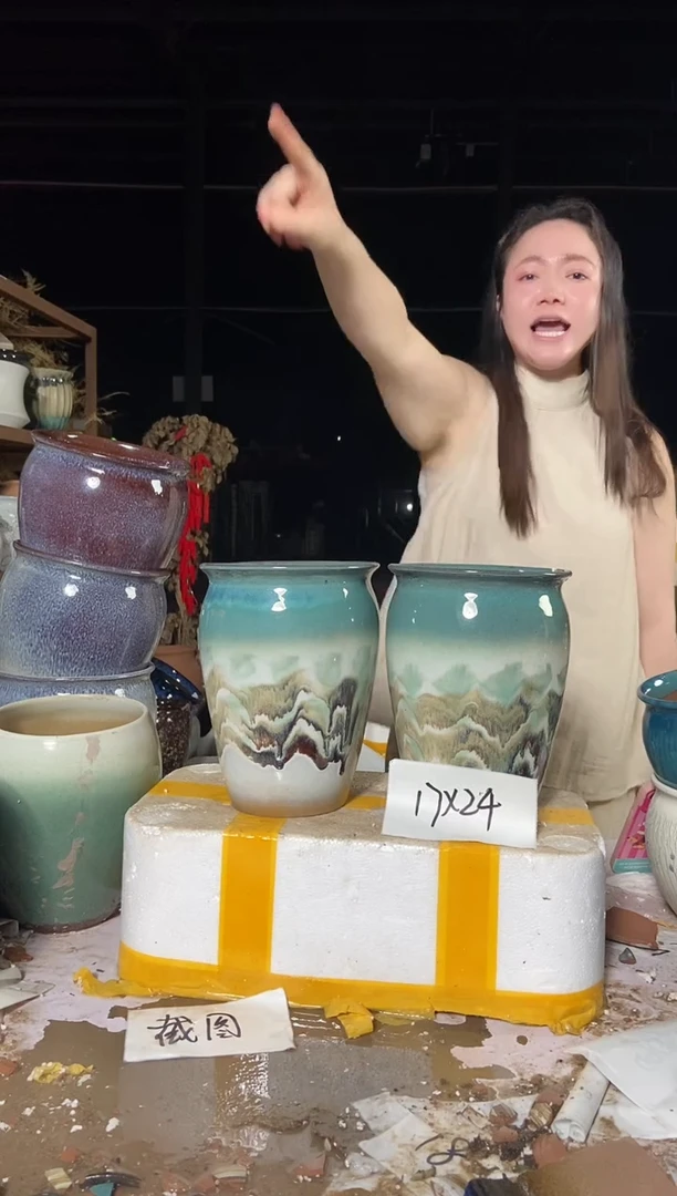 宜兴紫砂粗陶花盆17/24