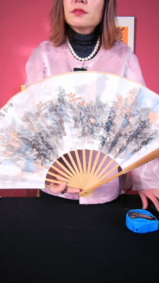 国画杜大江折扇作品10 寸