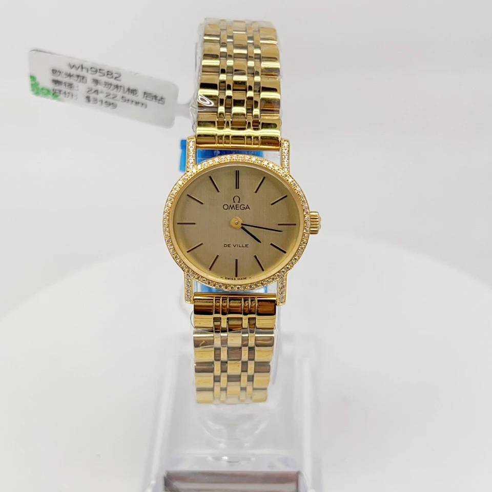 95新 Omega/欧米茄 手动机械表后钻24*22.5mm/公价32999/wh9582