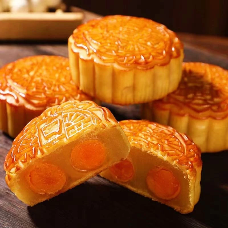 【2025新鲜制作】广式月饼传承蛋黄清香蛋黄豆沙传统中秋节经典糕点