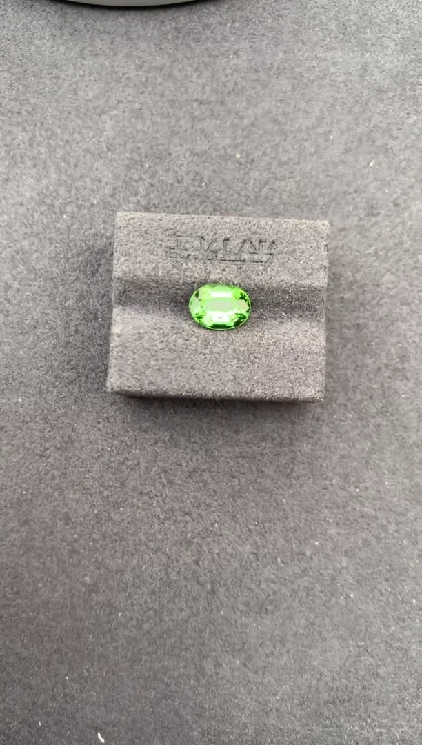 未镶嵌珠宝半成品碧玺1.5ct绿碧玺 定制  GE