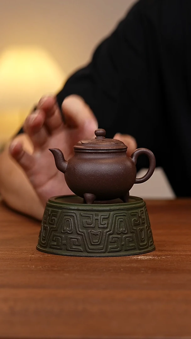 茶壶紫砂大彬如意天青泥WG