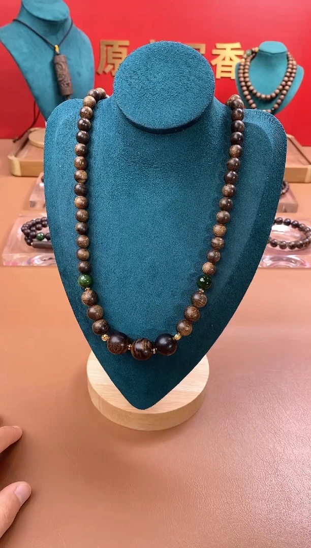 【闪购商品】沉香手串沉水芽庄黄棋楠玉化瘤疤+芽庄白棋楠设计