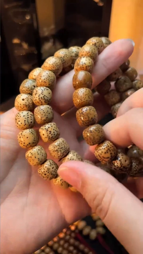 手串星月菩提精工级陈籽福利款11*10桶珠手串
