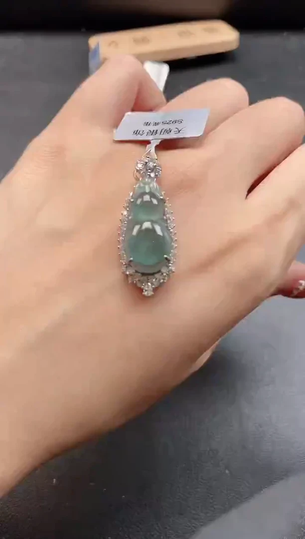 银S925镶嵌戒指翡翠51511