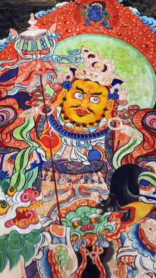 卷轴画绘画类唐卡  16011