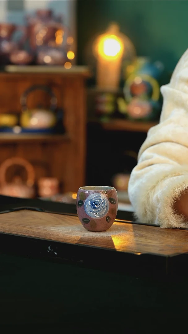 【闪购商品】杯手绘心瓷陶瓷浮力