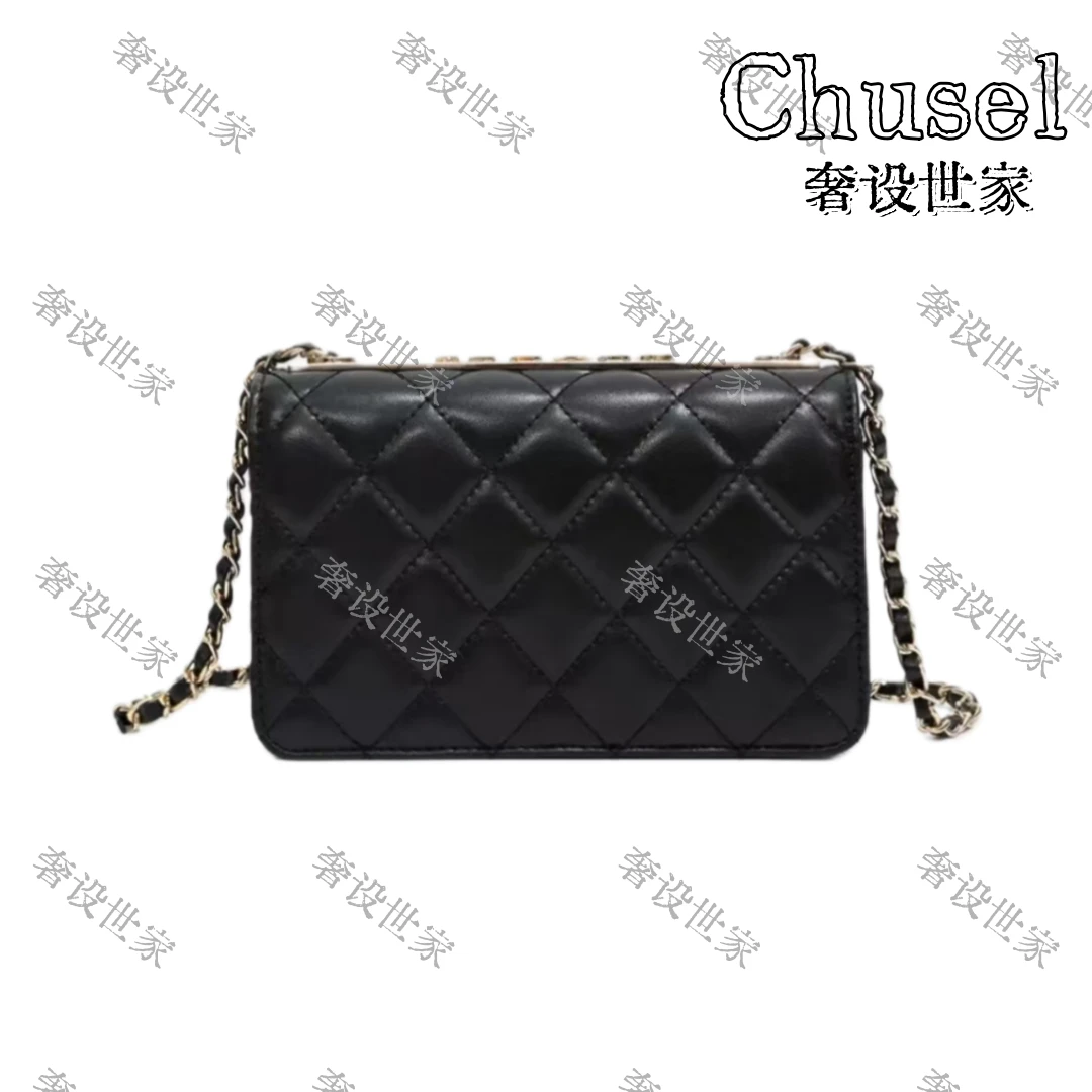 【CAICAI高定】新款小香风满钻字母小金条时尚洋气百搭腋下包【S19】