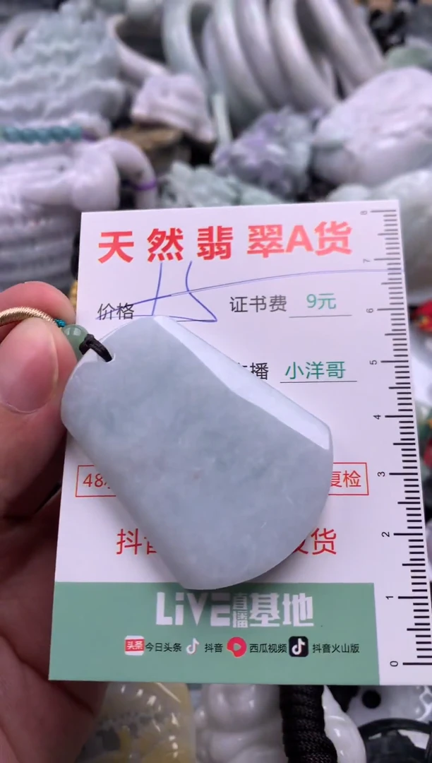 翡翠未镶嵌吊坠(不含链)1