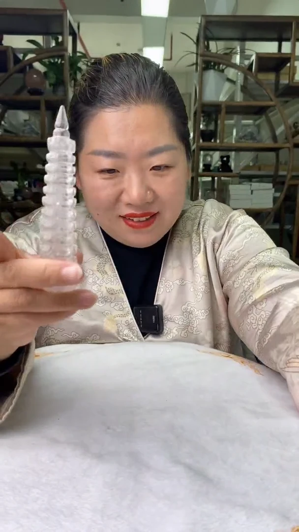 文昌塔未镶嵌水晶白水晶文昌塔D111