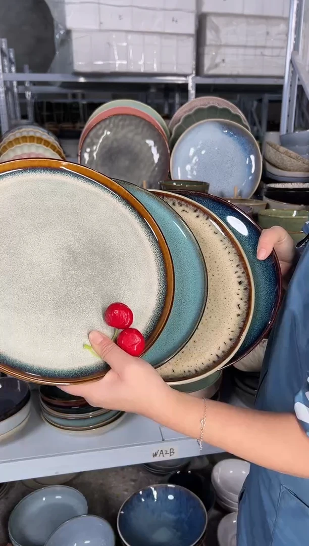 陶瓷外贸尾货瑕疵满20包邮X4大盘10.5英寸27厘米左右