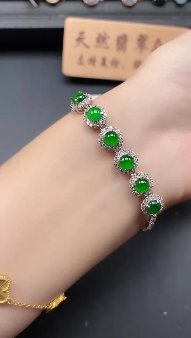 银S925镶嵌戒指翡翠111