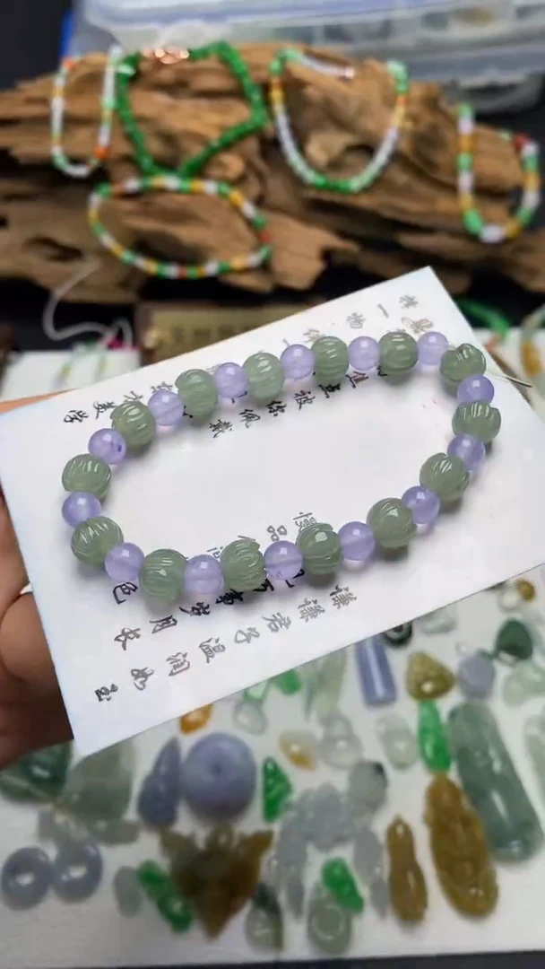 定制翡翠未镶嵌翡翠毛货定制~不退不换