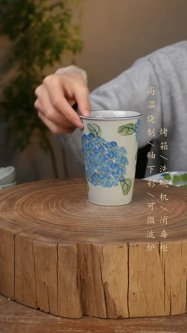 碗瓷景德镇手工手绘高温瓷釉下彩