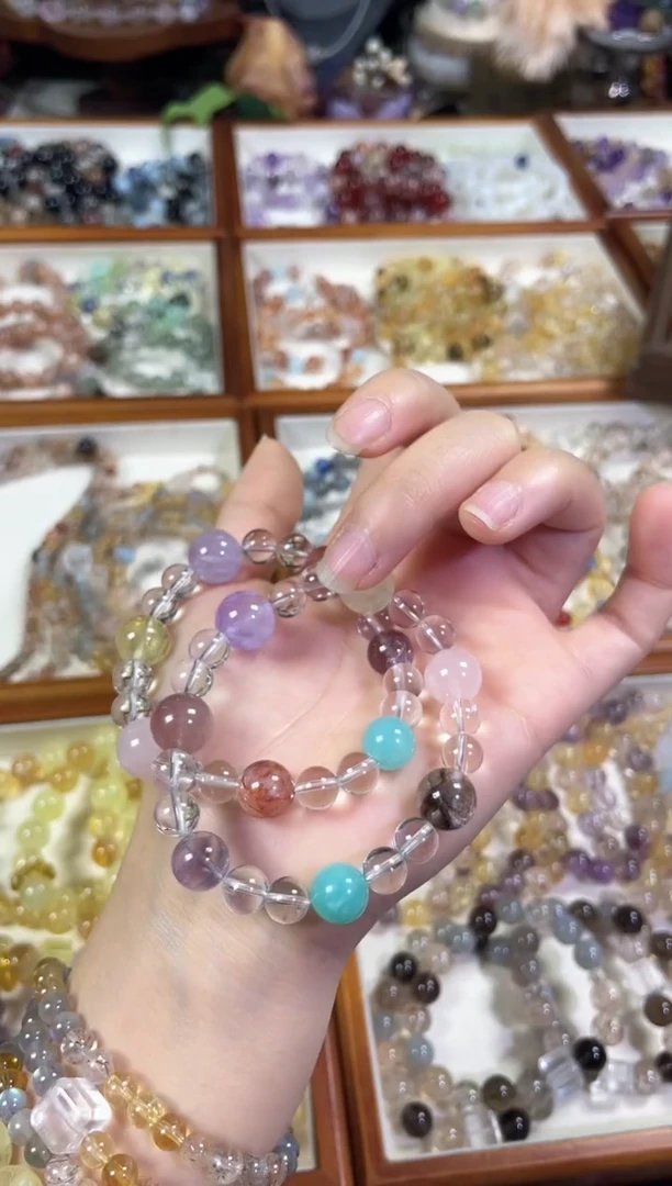 未镶嵌手串水晶天然白水晶多宝手串多样发一