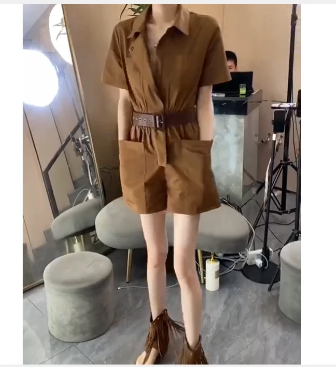 2025春季新款网红同款洋气爆款时尚百搭连体裤子女漂亮减龄