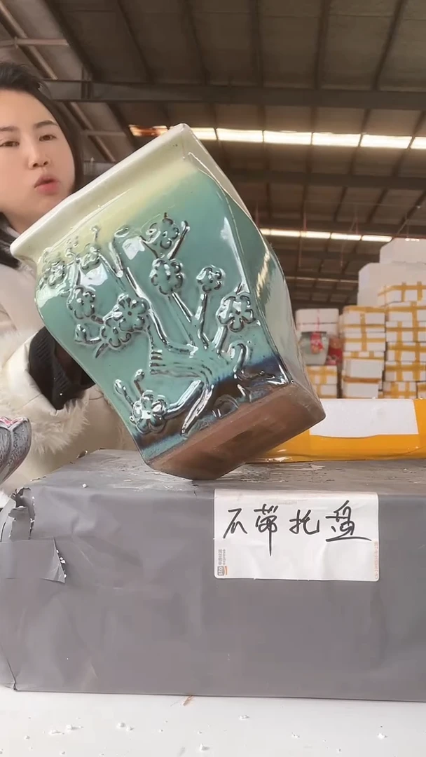 【闪购商品】红陶宜兴紫砂花盆20*25