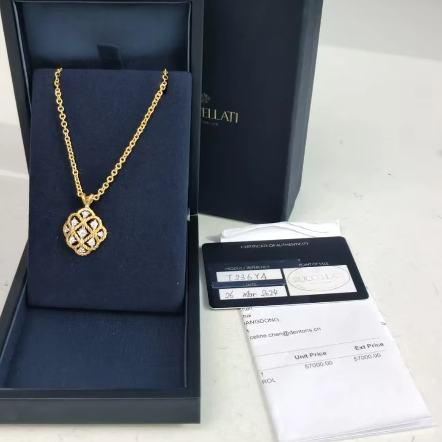 95新 BUCCELLATI/布契拉提  安洁利严选项链/sk0123337