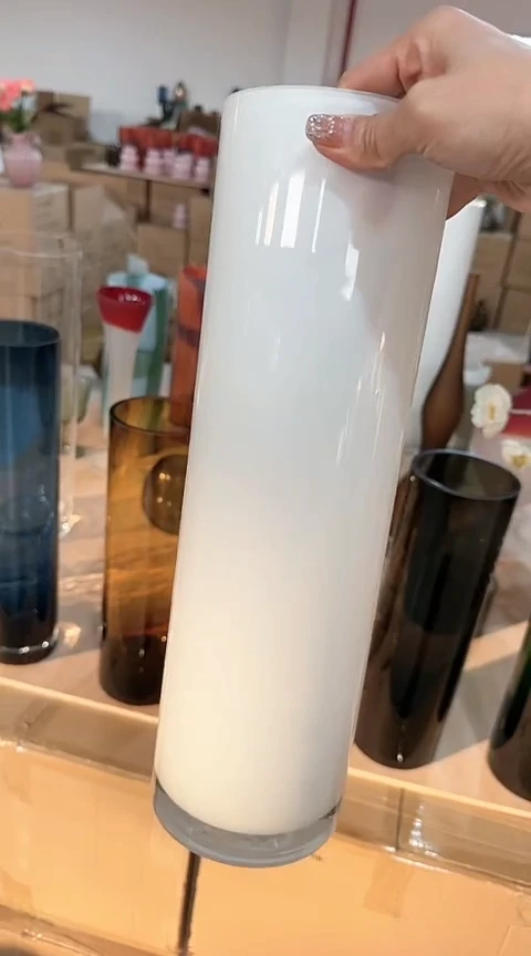 【闪购商品】玻璃白色直筒