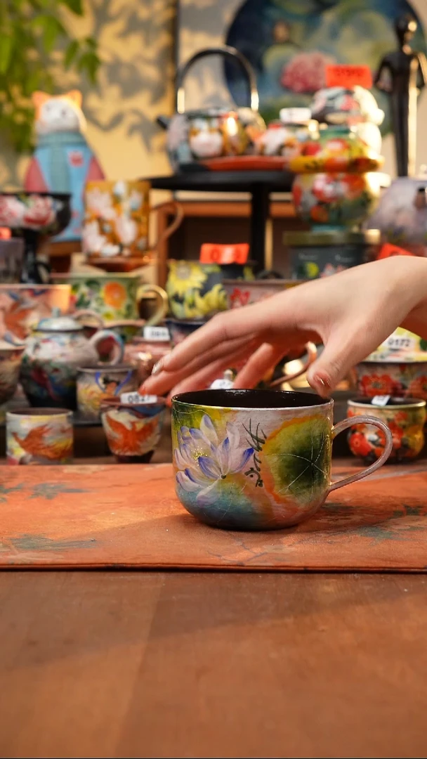 瓷片景德镇手工手绘427