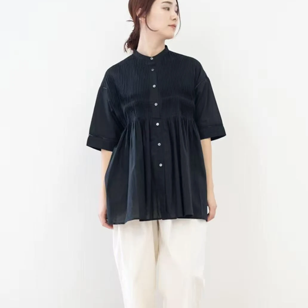 日单风琴褶上衣4色