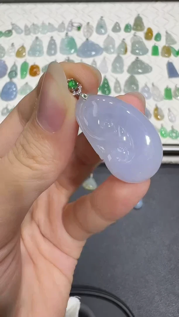 颈饰18K金镶嵌翡翠X1102-1501-36