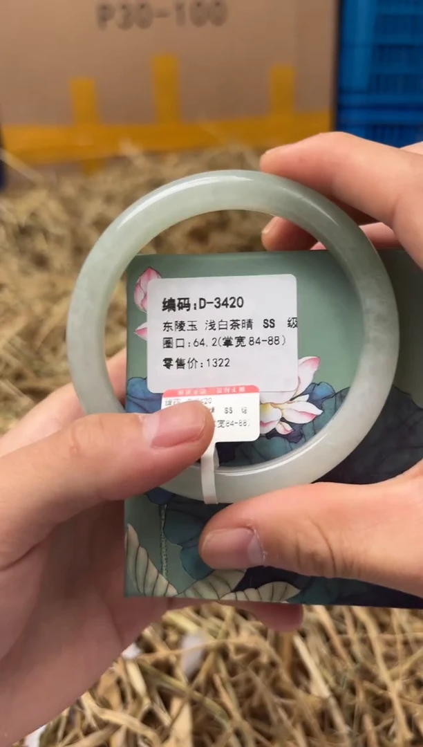 未镶嵌手镯石英质玉D-3420