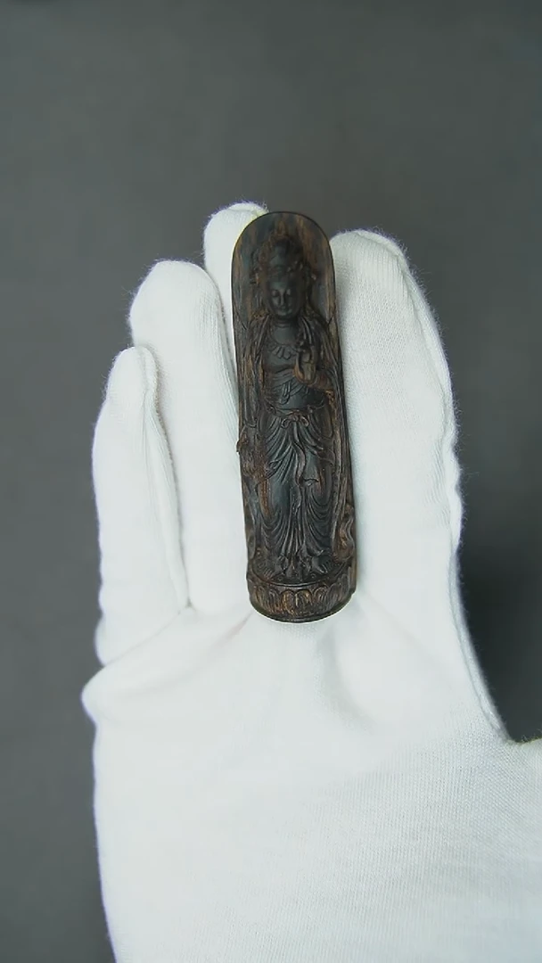 【闪购商品】沉香手串14.7g正区芽庄老料观音挂坠