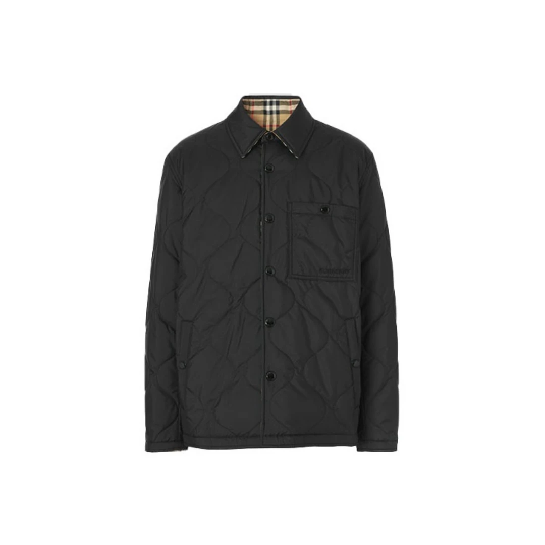 Burberry博柏利 格纹双面穿夹克式长袖衬衫外套 男女同款80491391