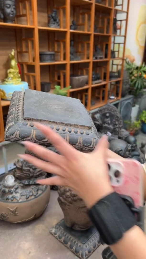 陶土【火山泥】莲花底座