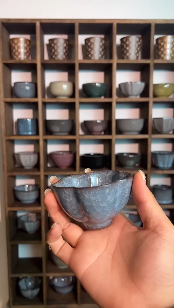 K****k龙泉青瓷蓝冰梅花杯