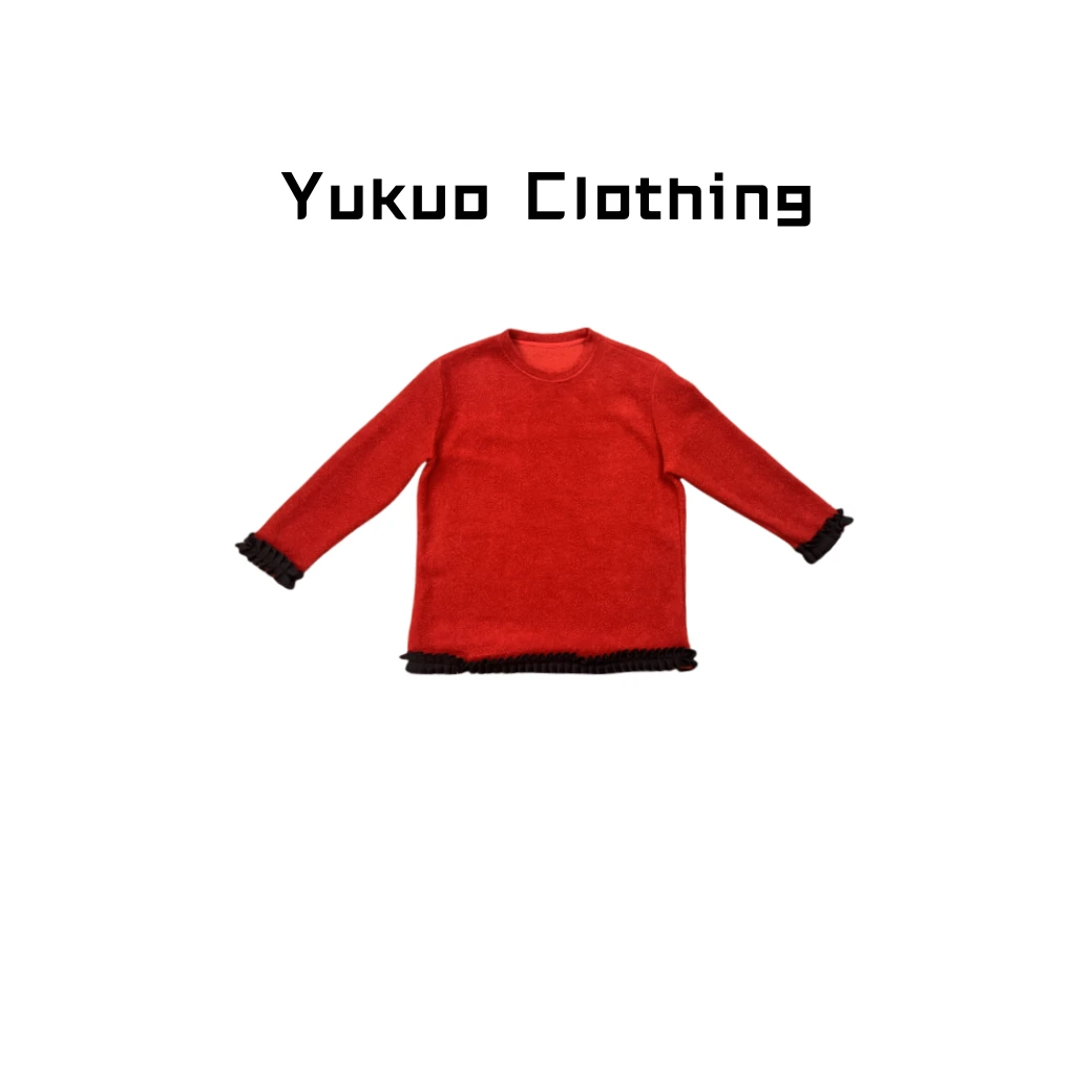 休闲百搭三色毛衣