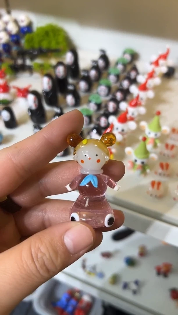 手工艺品琉璃橘***?女孩