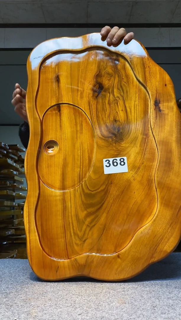 实木原木茶盘 一物一拍(不含配件）