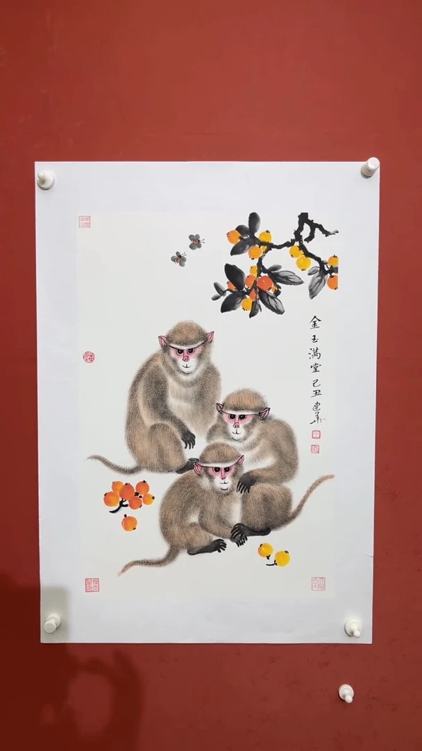 国画老师现场创作  39