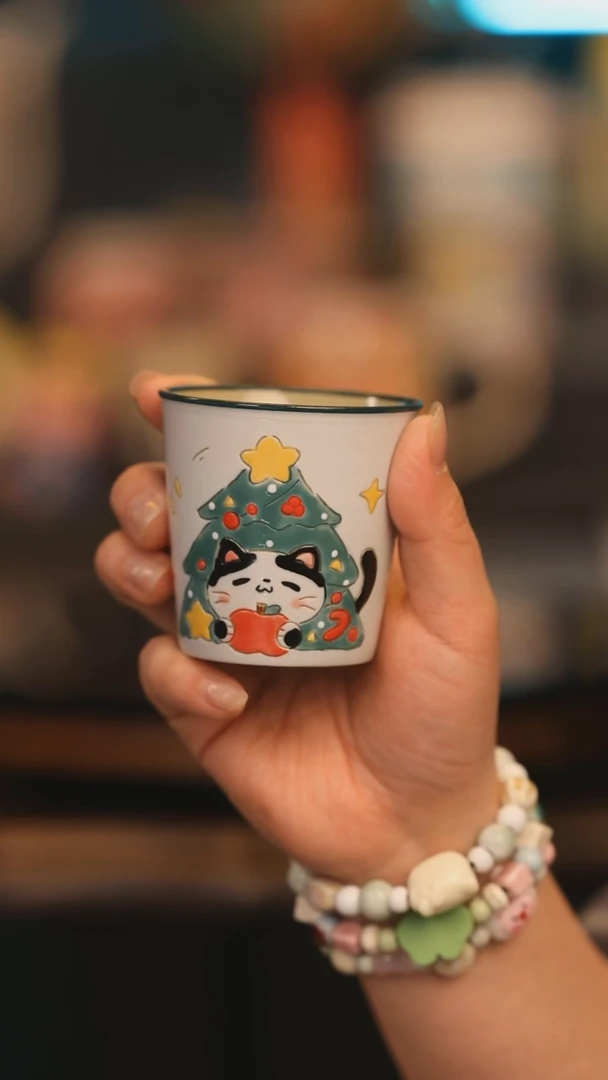 【闪购商品】摆件景德镇釉下彩绘设计师款陶瓷