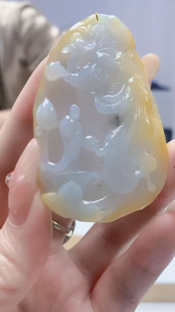 未镶嵌定制翡翠4829DD-毛货挂件77