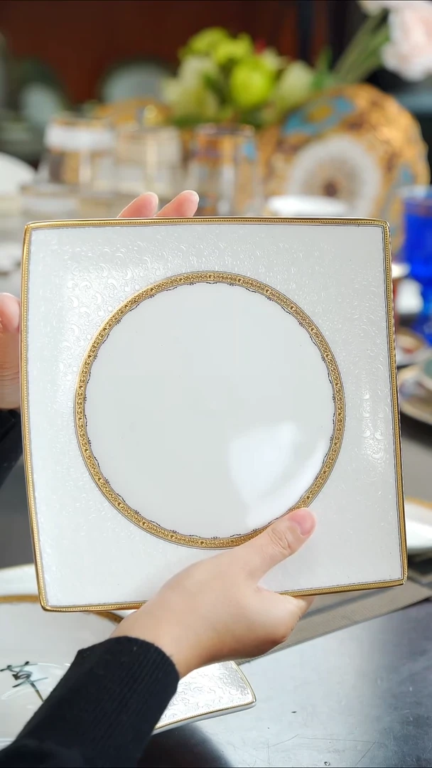 瓷片9寸方形盘1个  福利价