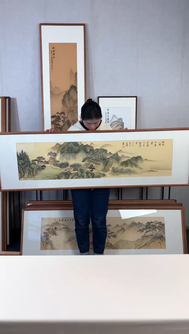 【闪购商品】国画手绘*泉声入耳送清音*52*172cm