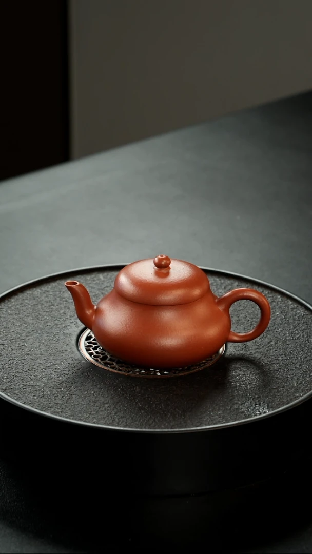 茶壶紫砂小煤窑生砂朱泥君德