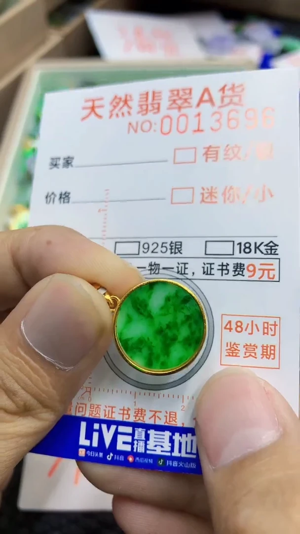 翡翠未镶嵌吊坠(不含链)1